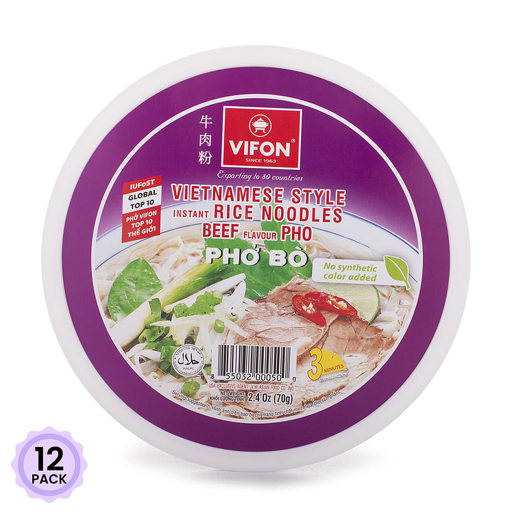Vifon 越南牛肉粉 2.4 盎司*12 包