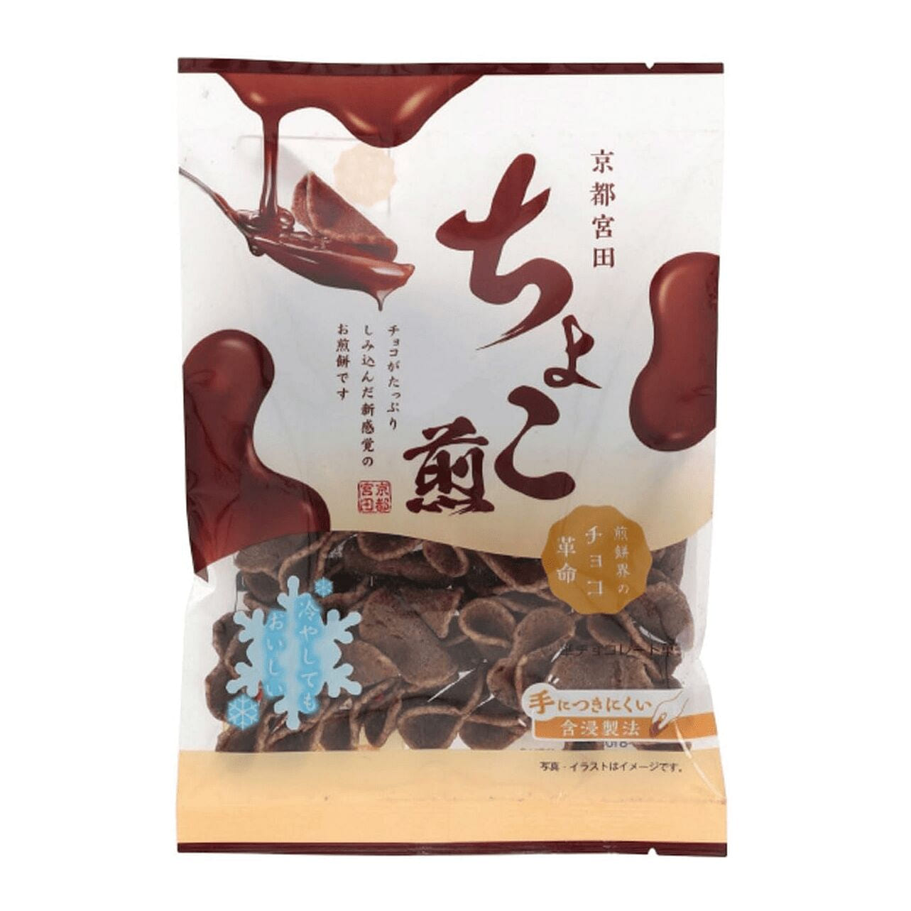 Chocolate Senbei Rice Crackers Cocoa MIYATA 90g 1 each