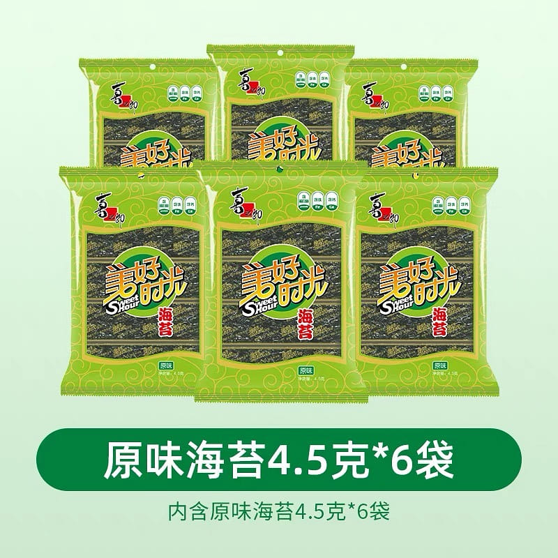 Kizuna Good Times Classic Original Seaweed 4.5g*6pcs(36pcs in total) 1 box
