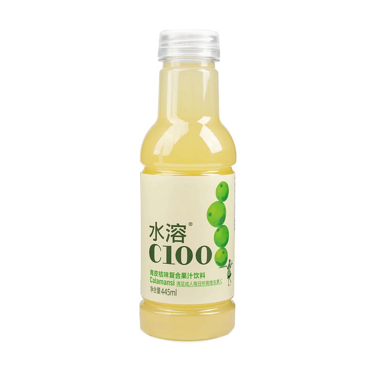 SpringC100 Green Tangerine Flavor Juice Drink445ml 1 bottle