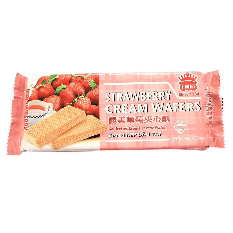 [IMEI] Strawberry Cream Wafers - 200g 1 each (min 2)