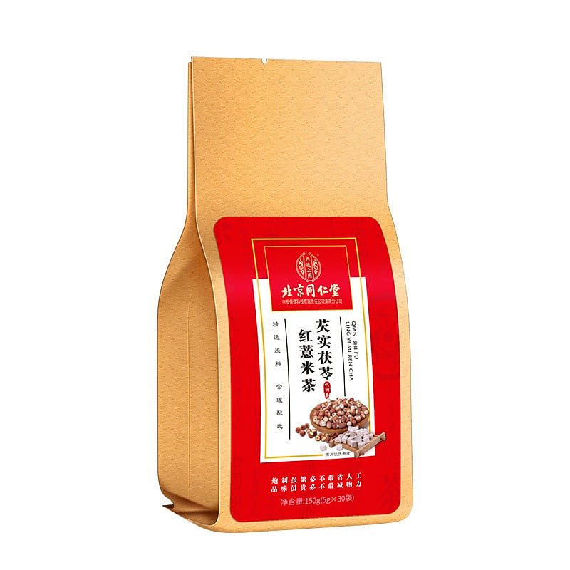 【 Beijing Tongrentang 】 Gorgon Euryale Pachycaria red Coix Tea 150g/ bag 150 g