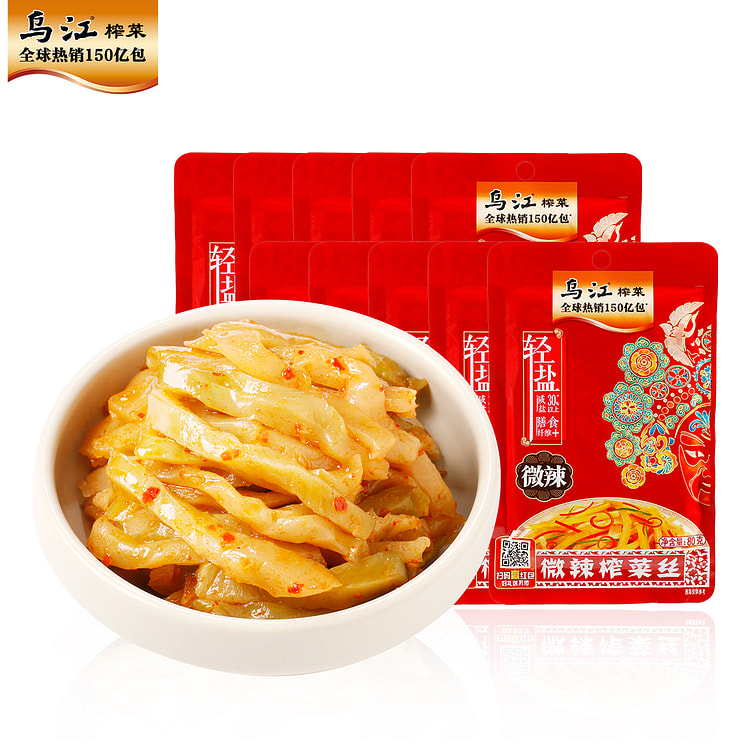 Wujiang slightly spicy mustard shredded 80g*1 bag