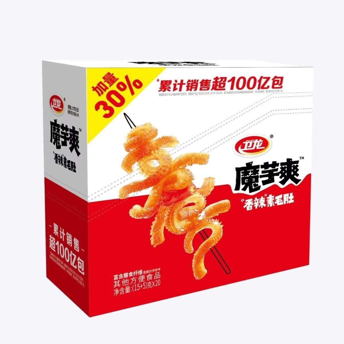 衛龍魔芋爽盒裝素毛肚素牛肚麻辣條網紅零食 - Weee!