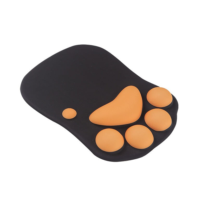 Cat Paw Mouse Pad Wrist Mouse Pad – Black 1 count