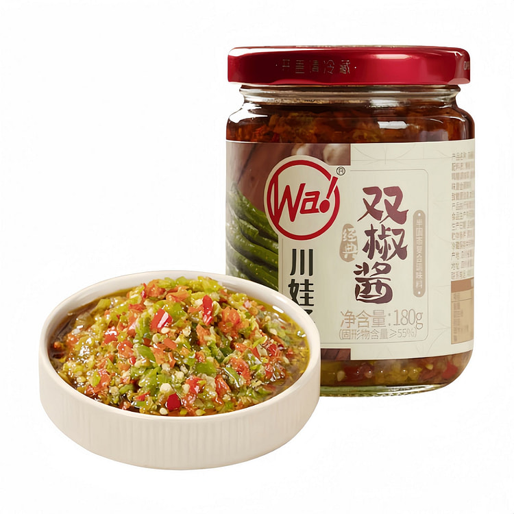 Chuanwazi Extra Hot Double Chili Sauce, 180g Bottl 180 g