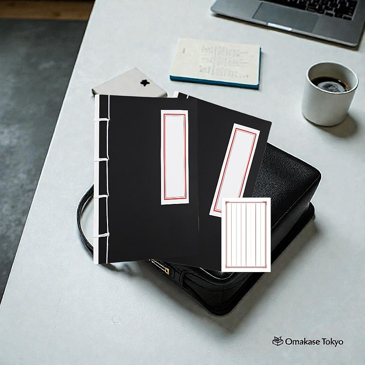 Fogman 日式装订笔记本套装 - 黑色 200 克