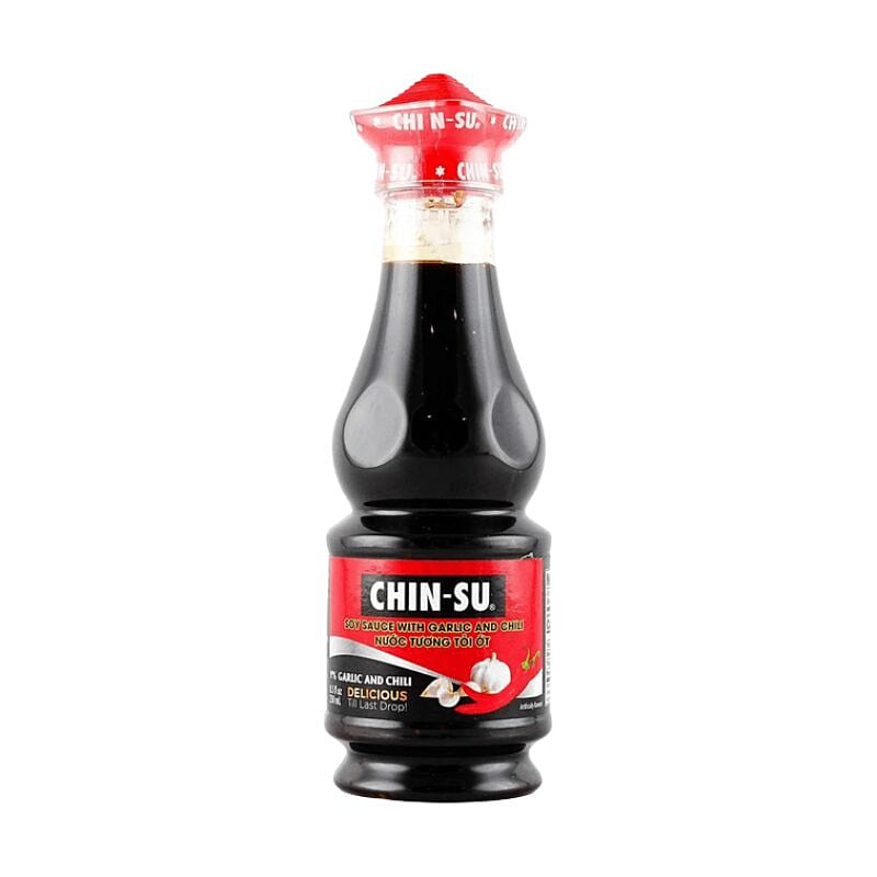 Chin-Su Soy Sauce Garlic & Chili 250ml 1 ส่วน