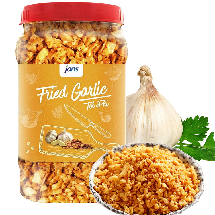 Jans - Crispy Fried Garlic, 8 oz, Pack of 1 8 oz
