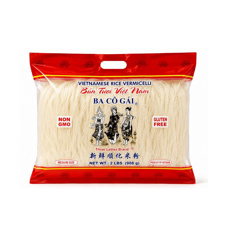 [Ba Co Gai] Vietnamese Rice Vermicelli 2 lbs 1 each