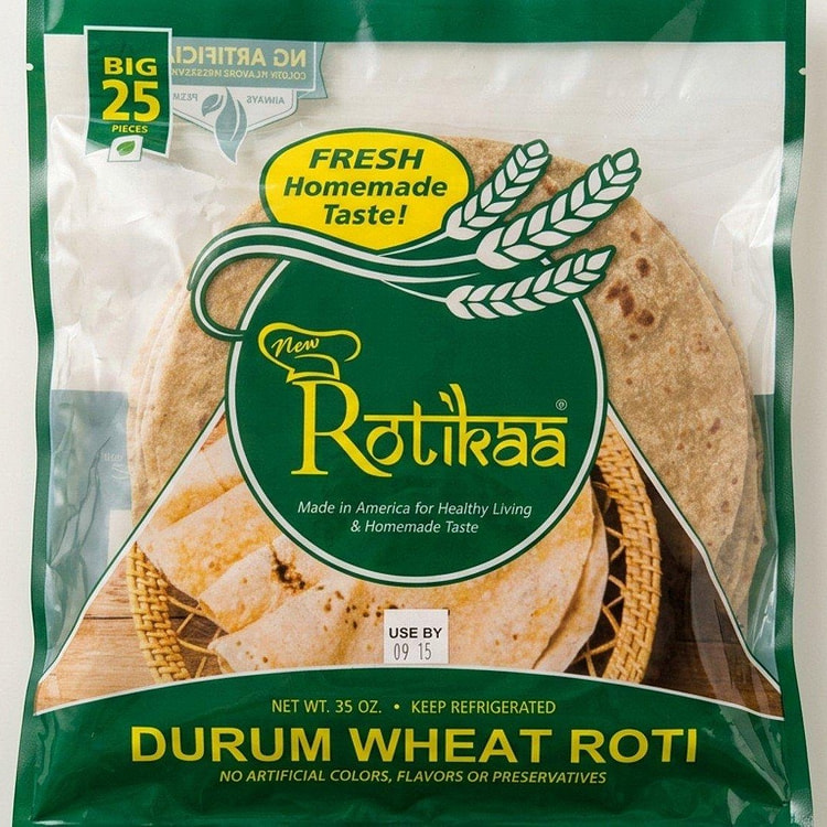 Big Durum Wheat Roti 25pcs 35 oz (min 9)