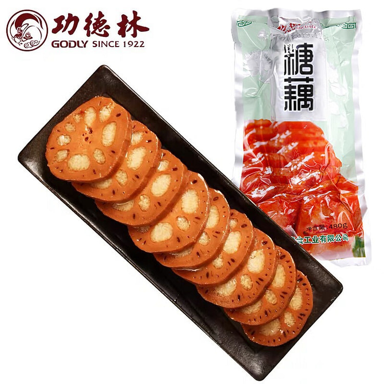 功德林 糖藕480g 传统素食 糯米真空