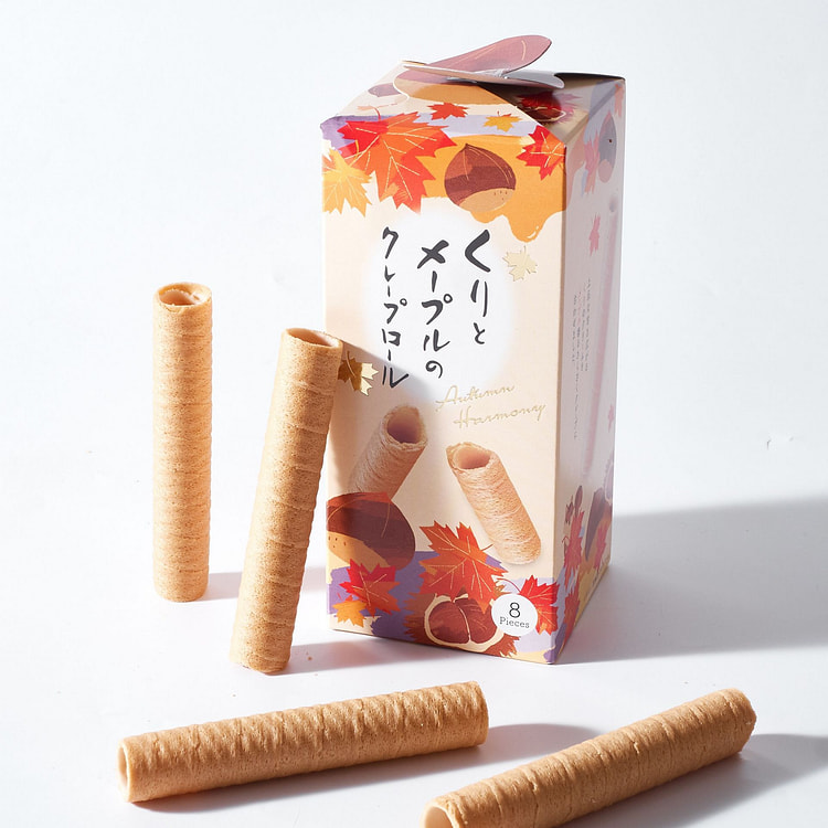Chestnut & Maple Wafer Rolls (8 pieces)