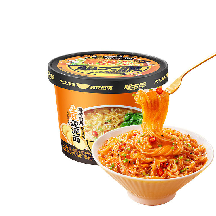 超大腕土豆泥泥面烧烤味80g*1桶