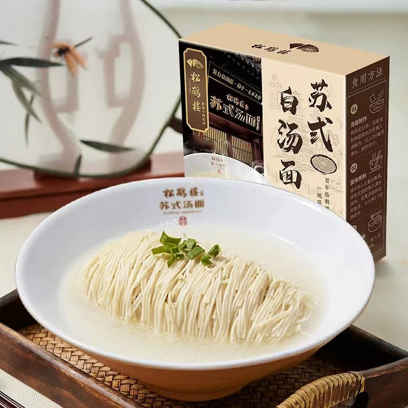 [Pine and Crane Tower] 1 box of Su style white soup noodles 111.3 g