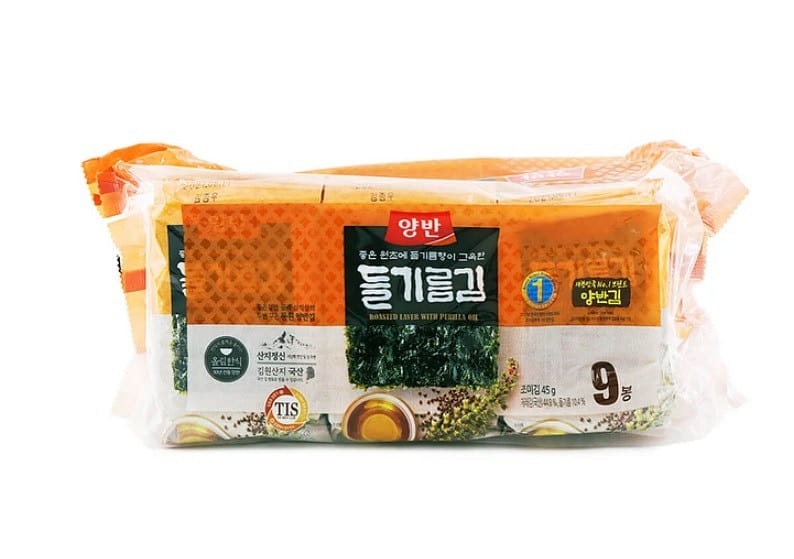 Dongwon Yangban Roasted Laver with Perilla Oil 5g*9 45 g