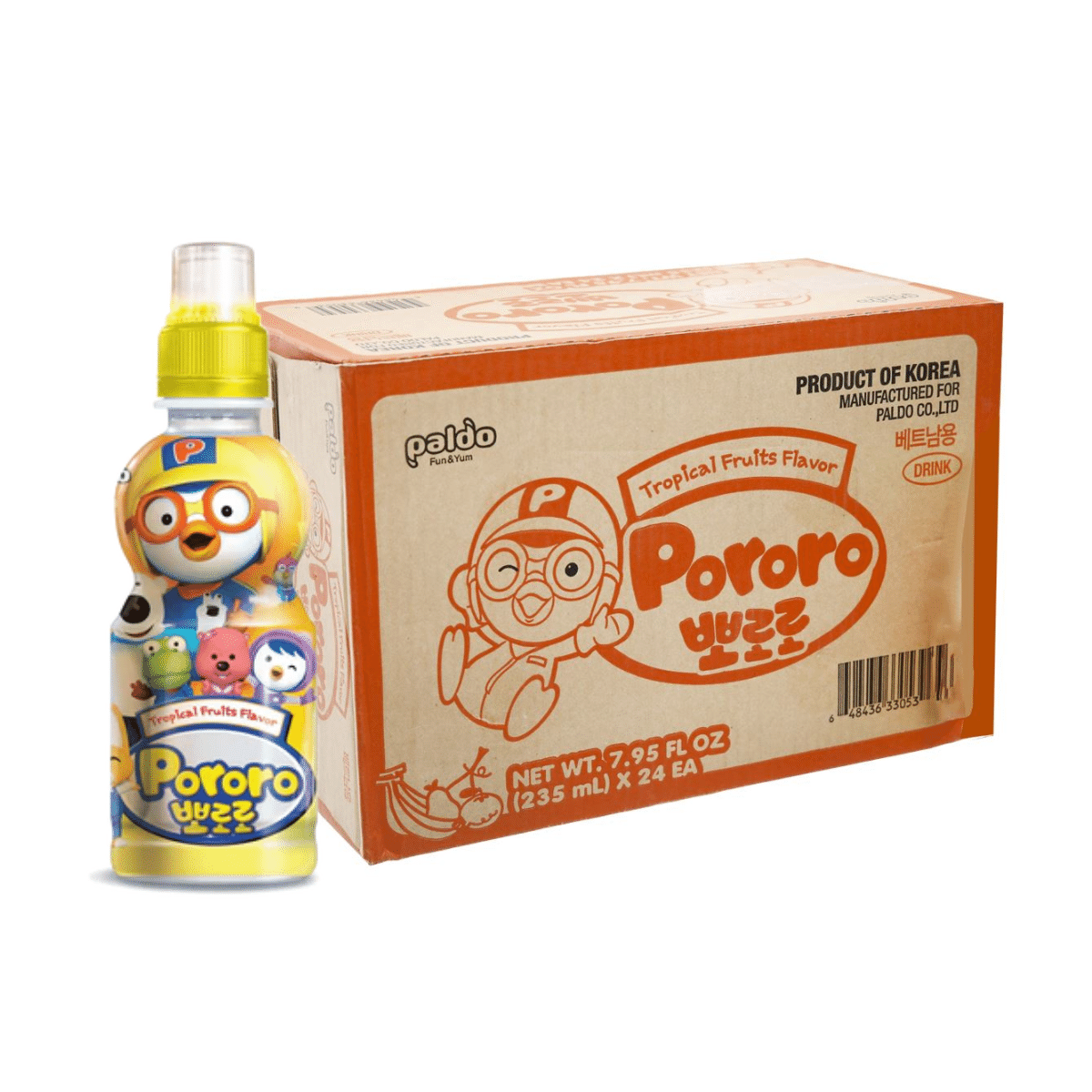 Paldo Pororo Tropical Fruit Juice 7.95 oz pack of 24 1 each