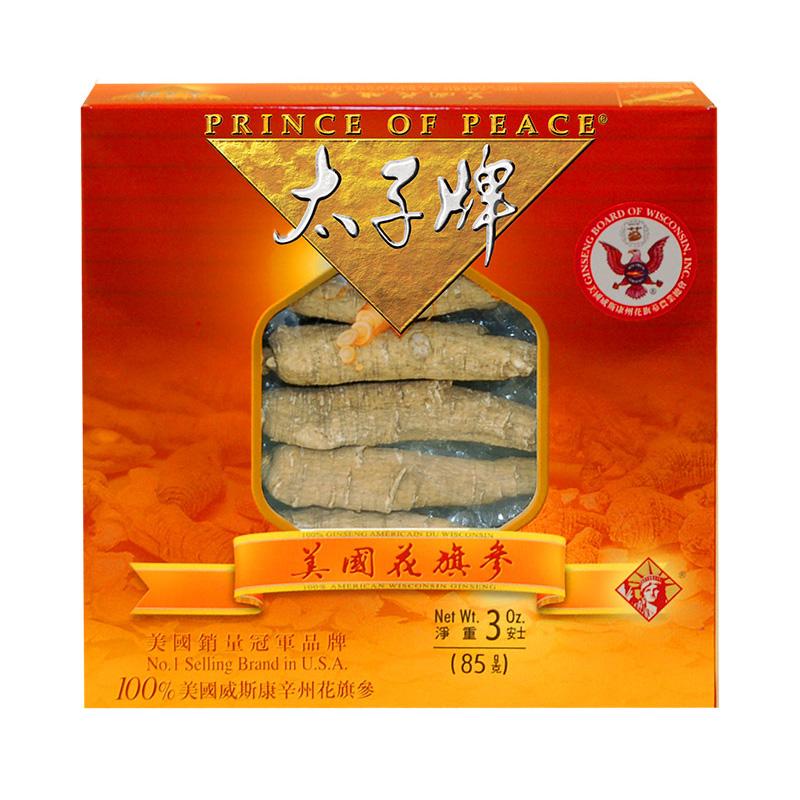 Prince of Peace Wisconsin American Ginseng Roots L-5 3 オンス