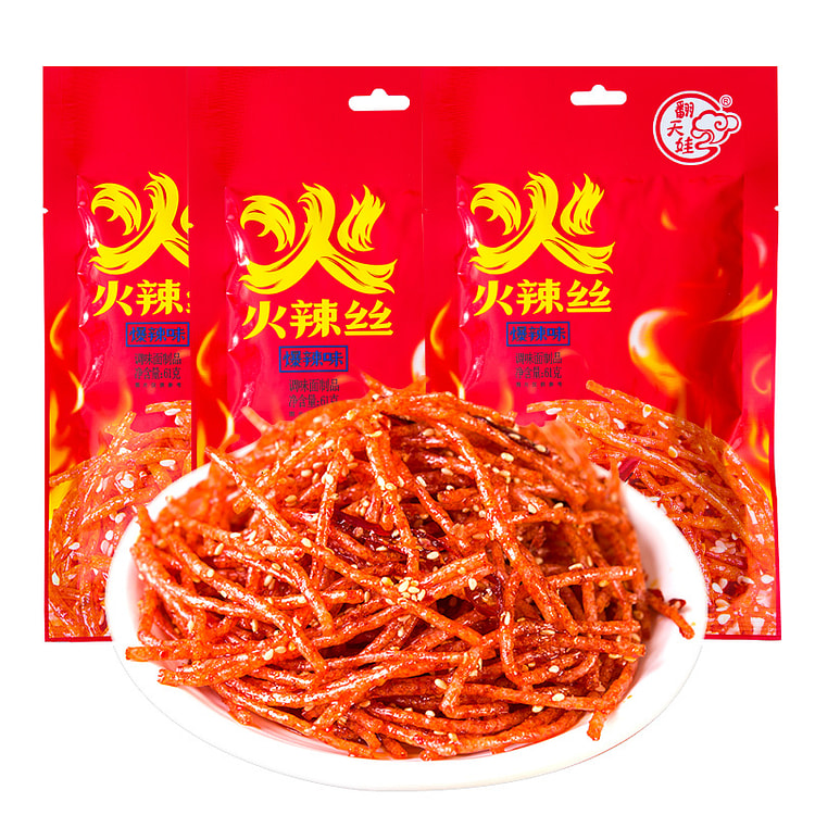 翻天娃火辣丝辣条4包
