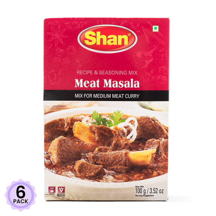 Shan 肉类玛萨拉调味料 3.5 盎司*6 包