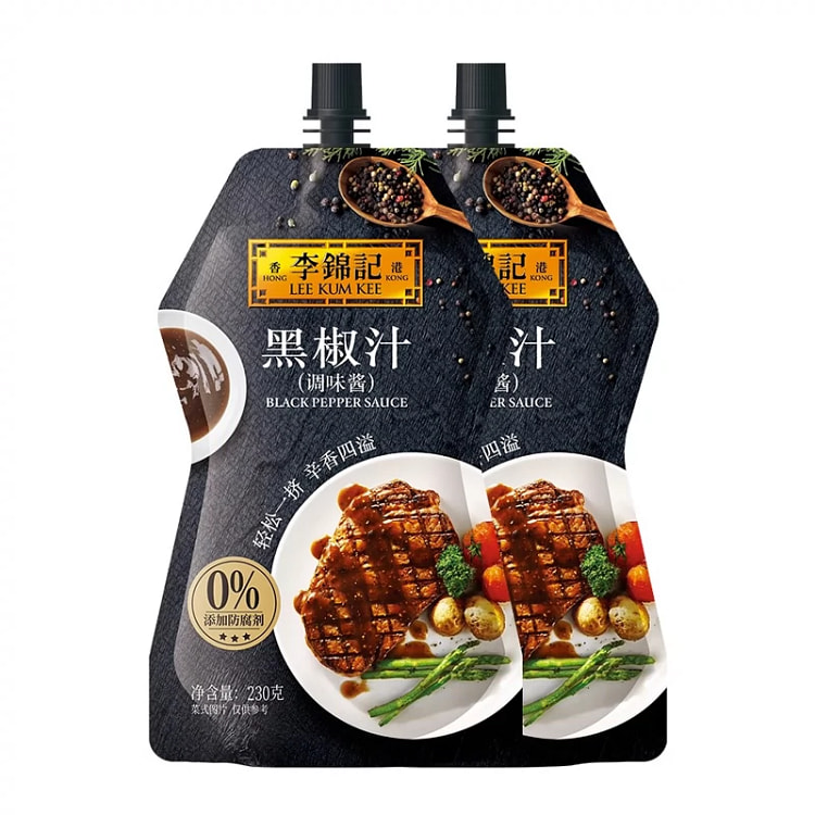 李锦记黑椒汁230g牛排意大利面酱