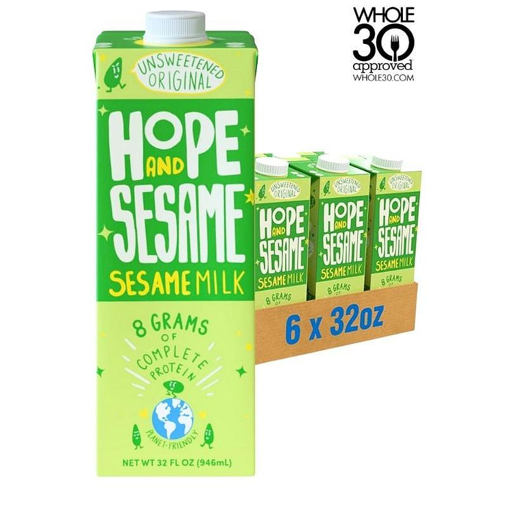 Hope and Sesame Unsweetened Original Sesamemilk 32oz