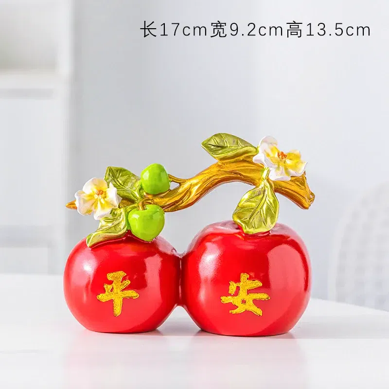 Fuluo Peaceful Apple Decorative Set (1 pair) 1 box