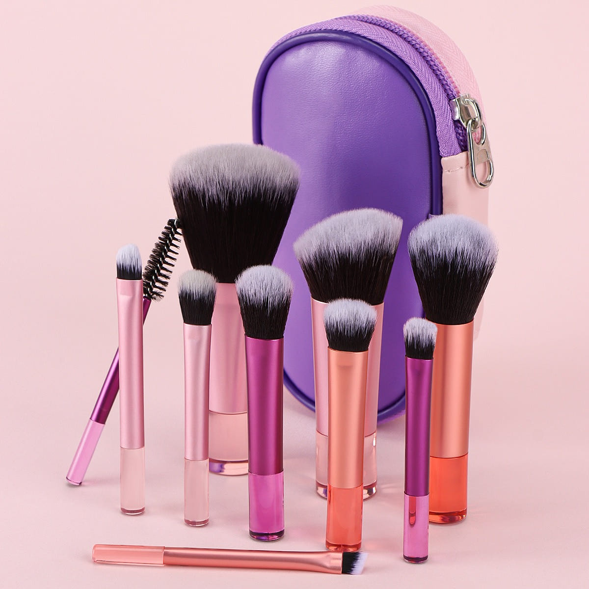 New beginner 10-piece mini makeup brush set 1 each