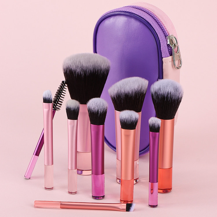 New beginner 10-piece mini makeup brush set 1 each