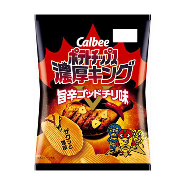 Calbee Rich King Thick-Cut Spicy Pepper Tato Chips