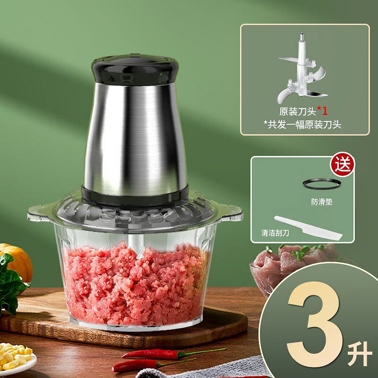 Meat grinder, crusher, glass model 1 each