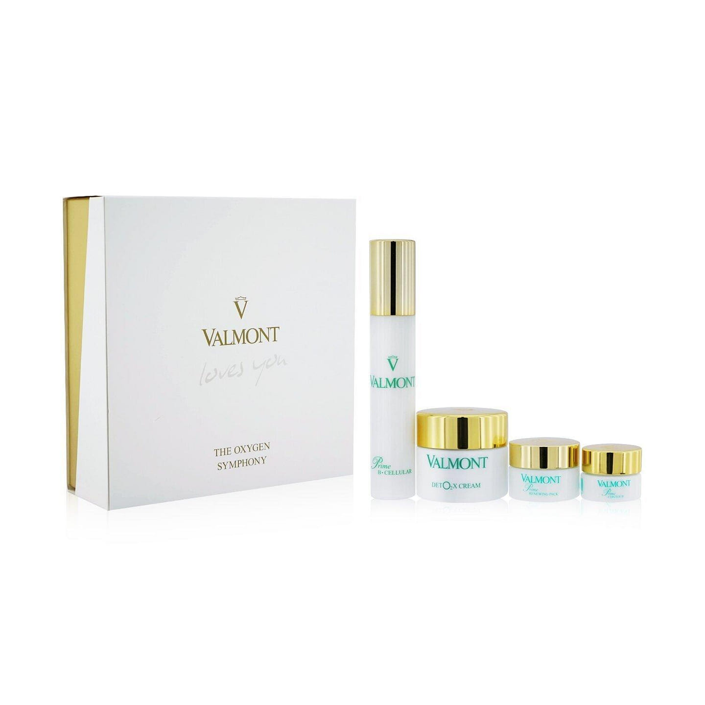 Valmont The Oxygen Symphony Set: Prime Renewing Pack ml + Prime B -Cellular ml + Prime Contour ml + Detox… 4pcs 4 each