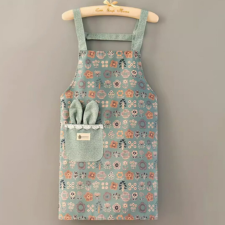 Fashionable canvas apron strap canvas print rabbit