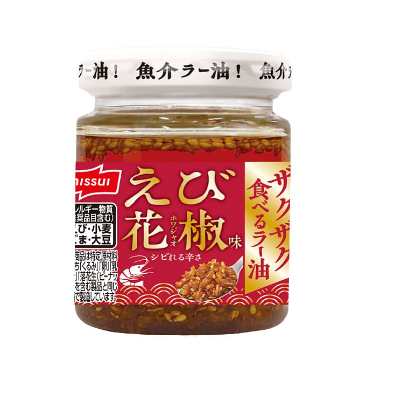 Nissui Chili Oil with Shrimp & Sichuan Pepper 80g 1 bottle