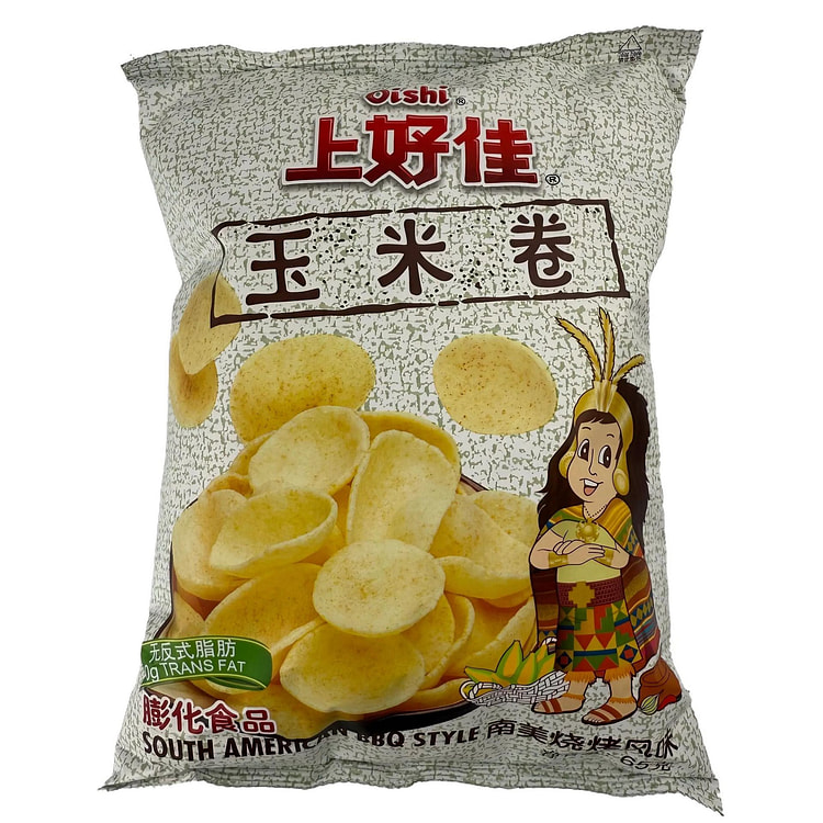 Oishi sweet corn chips sout American BBQ Style 65 g