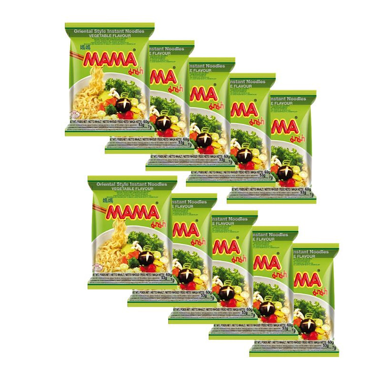 Mama 东方风味方便面，蔬菜味 10 包