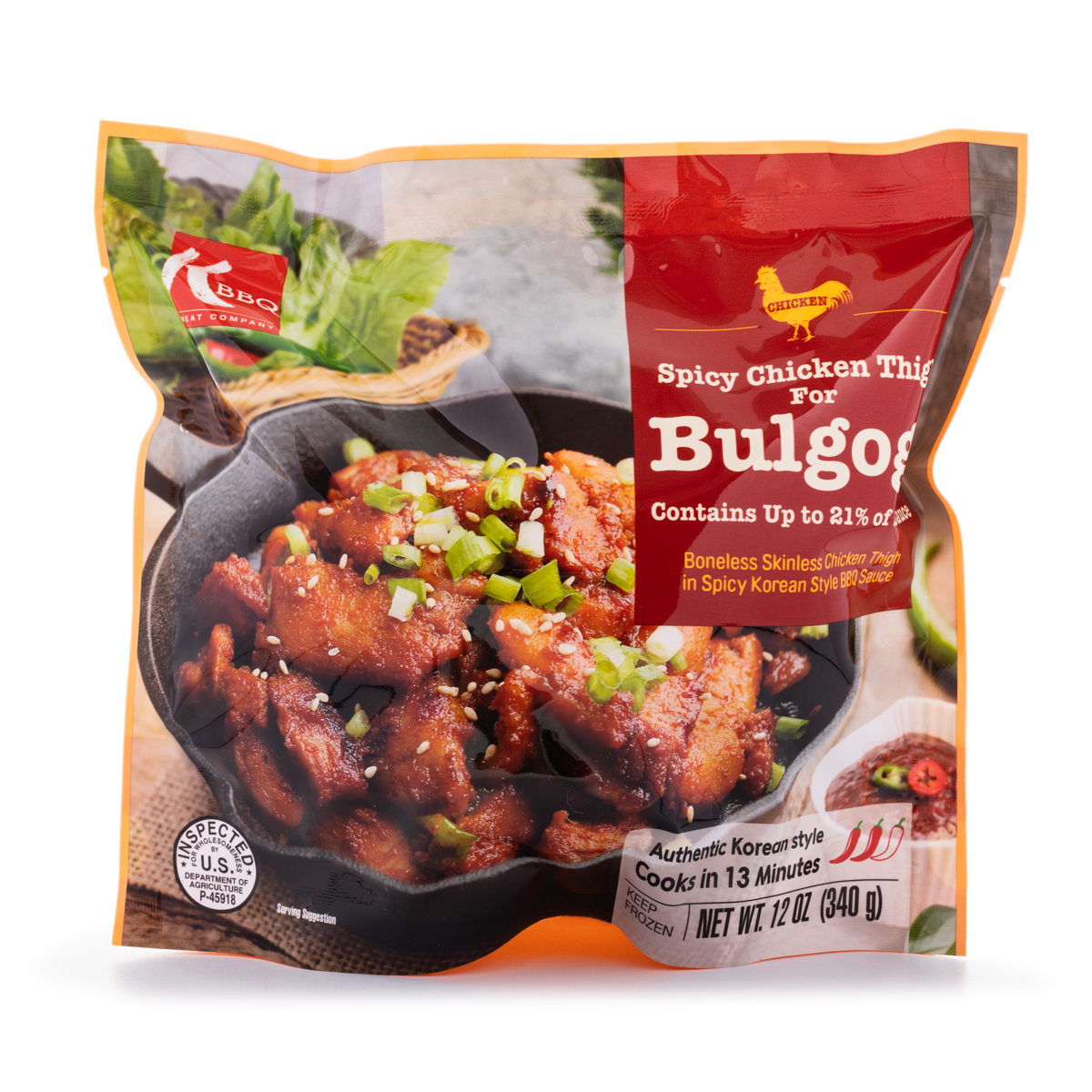 KBBQ 韓式燒烤香辣雞腿肉 12 盎司