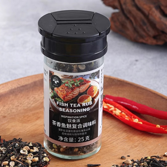 饮食派 茶香鱼魅复合调味料西餐佐料 25g*1瓶