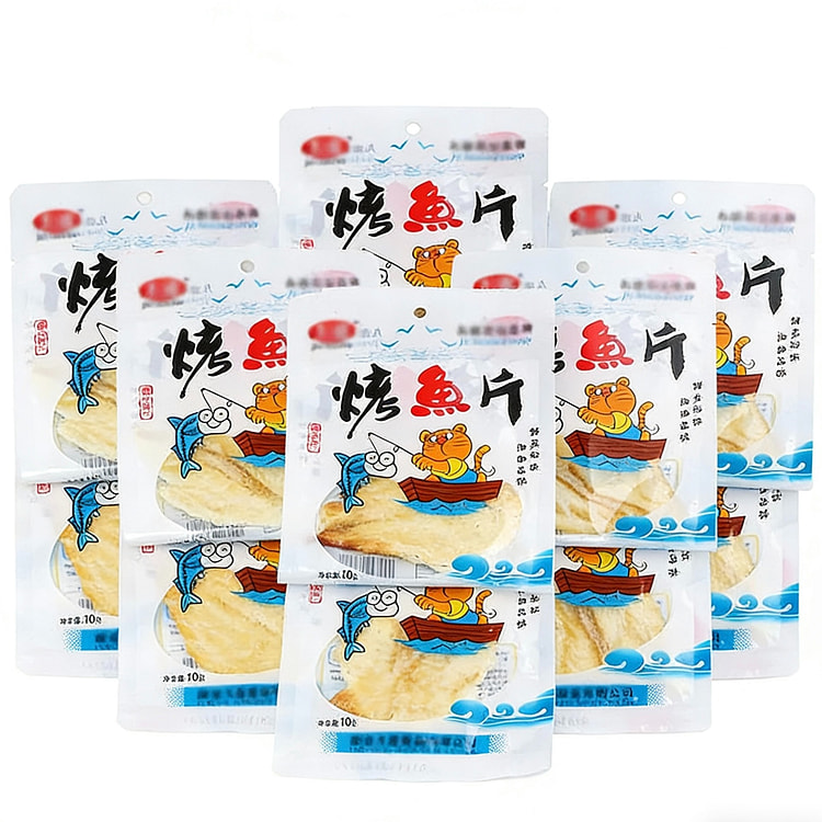 九盛  鳕鱼片干 小包装  5袋 50 克