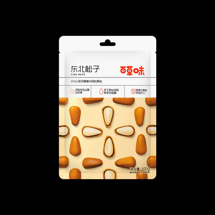 百草味 东北松子 100g