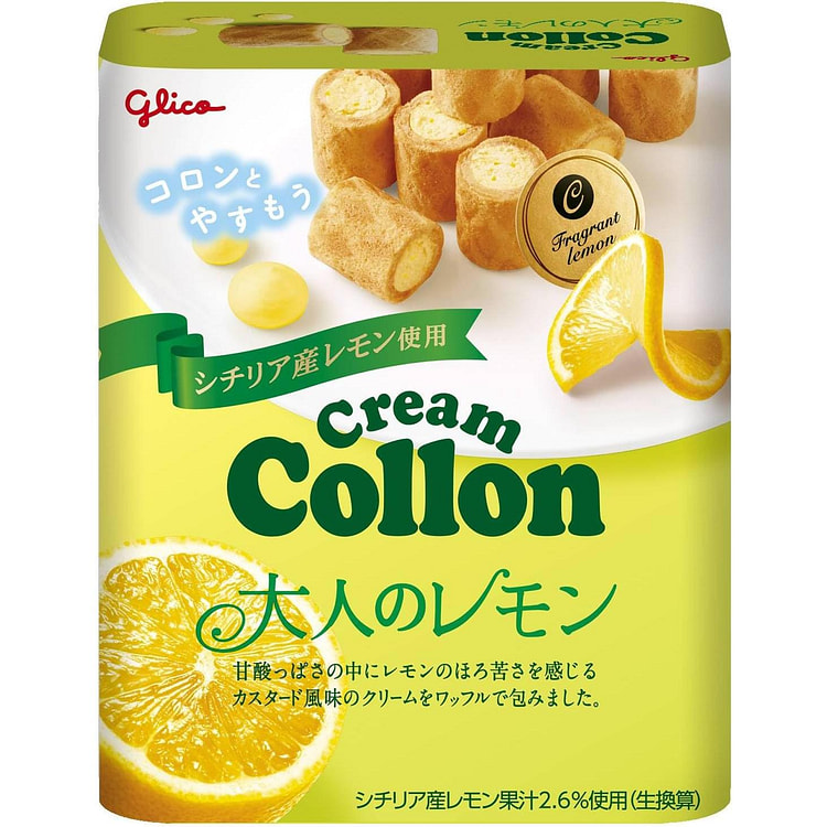 Glico Cream Roll Lemon Flavor 48g 1 each