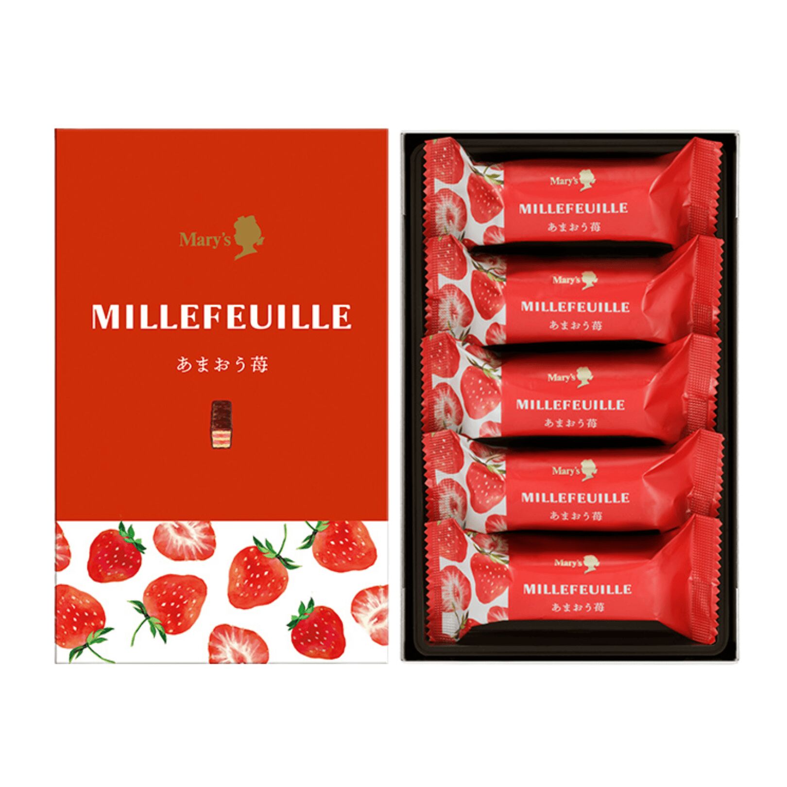 メリーチョコレート ミルフィーユ あまおう苺 5個 1 each - Weee!