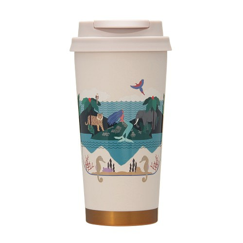 Starbucks Siren World Stainless Steel TOGO Cup with Resin Lid 473ml