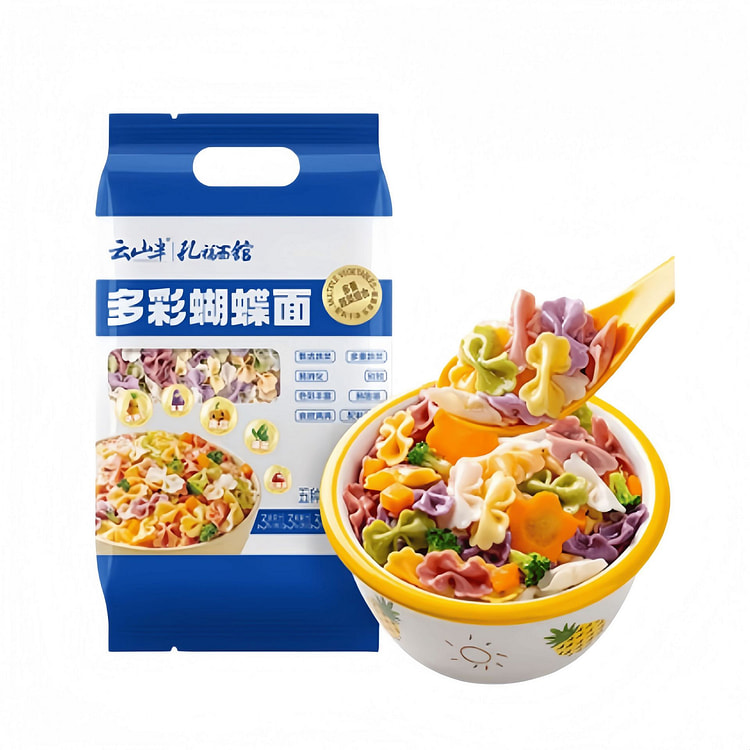 云山半 果蔬营养丨多彩蝴蝶面500g*1袋 500 克