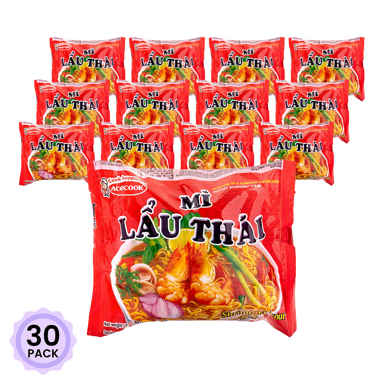 Acecook 泰式虾味方便面 2.82 盎司*30 包
