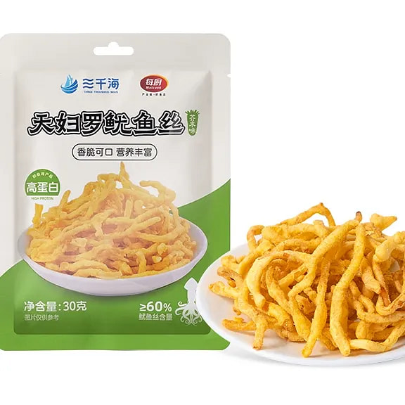 炸鱿鱼丝即食芥末味30g*1袋