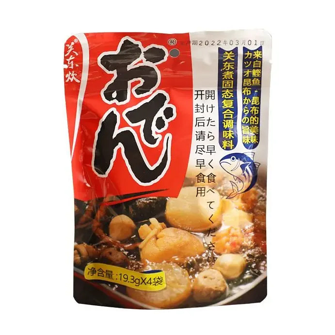 关东煮底料日式火锅调味汤料77.2g*1袋含4小包 77.2 克