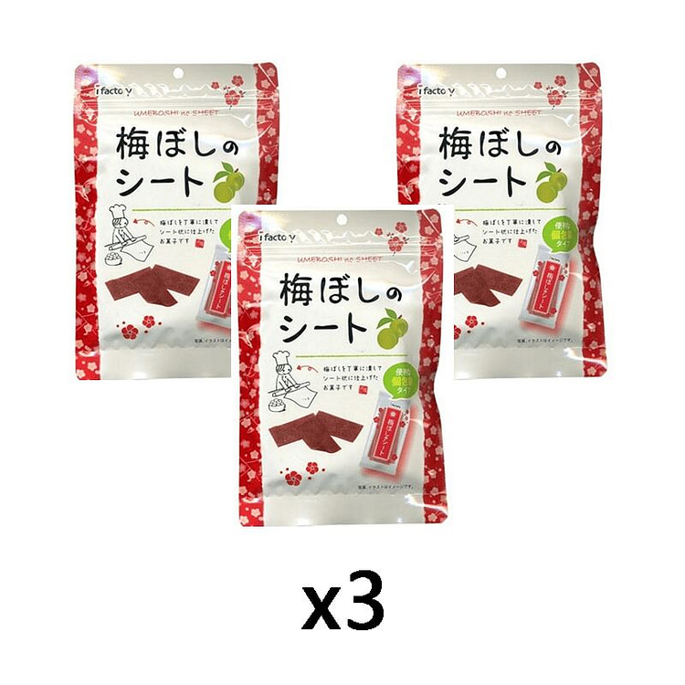 I Factory Pickled Plum Sheets 35g*3 1 each