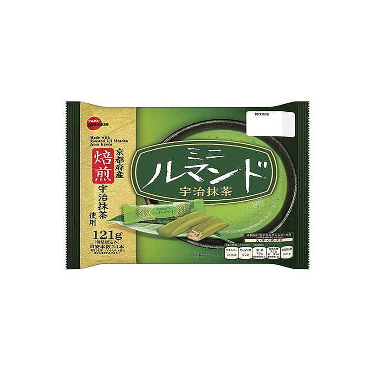 Bourbon Uji Matcha Flavor Crispy Wafer Rolls 121 g