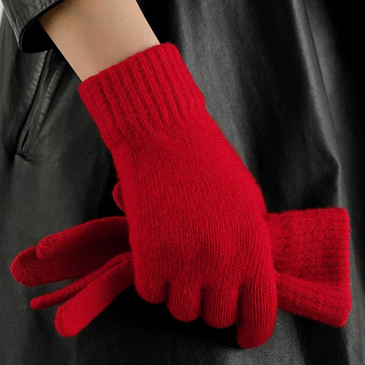 SKIL OF Hangzhou Luoyan Wool Gloves(Chinese Red) 1 each